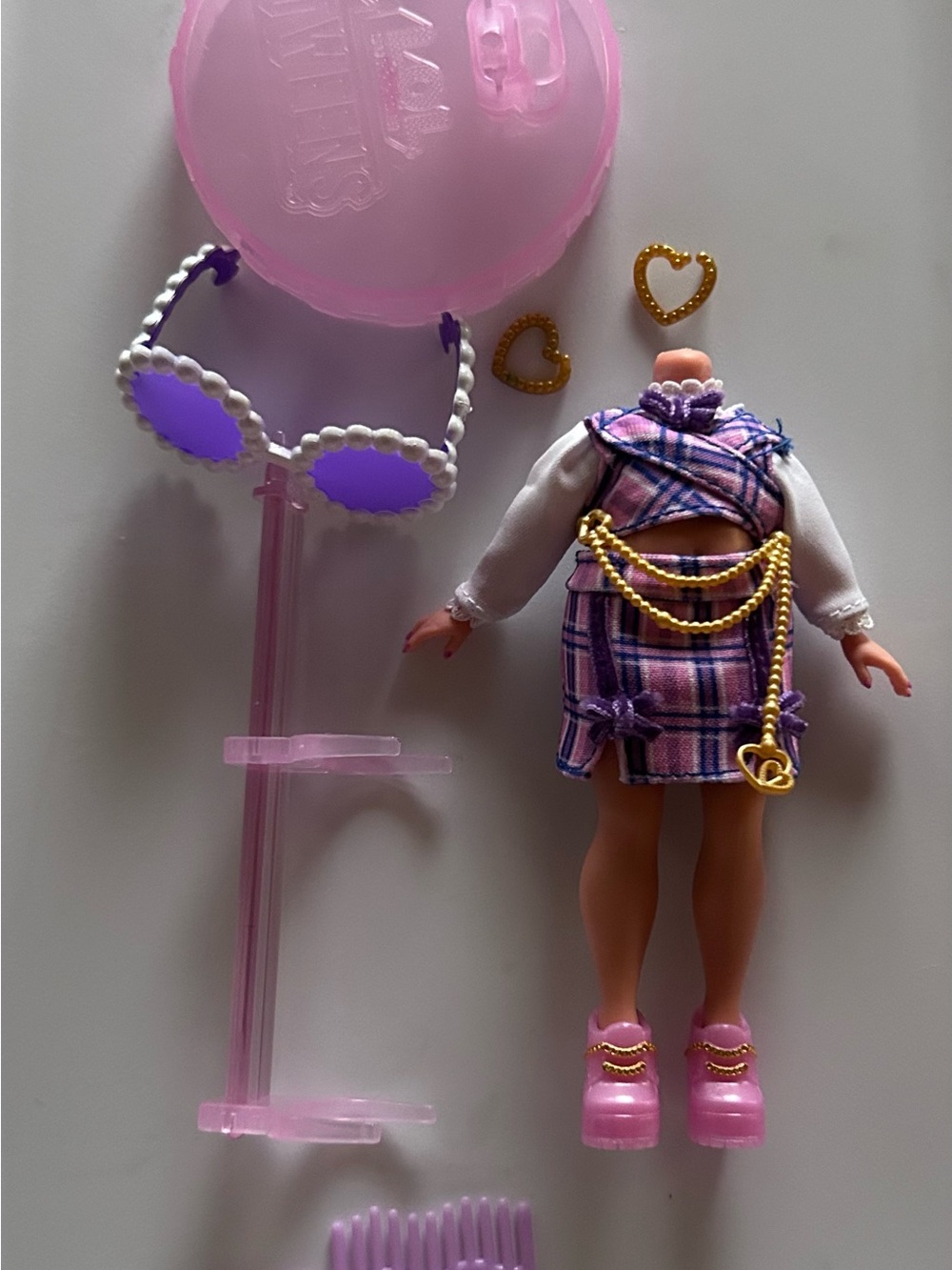 LOL OMG Tweens Fancy Gurl Plaid Doll Outfit and Accessories Set